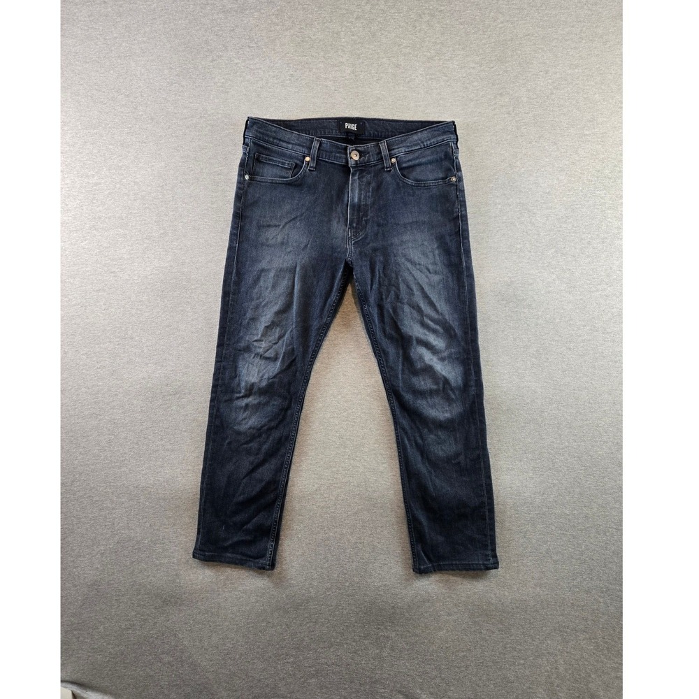 Paige Jeans Mens‎ 32 Seth Blue Lennox Slim Stretch Commute Office Work Denim